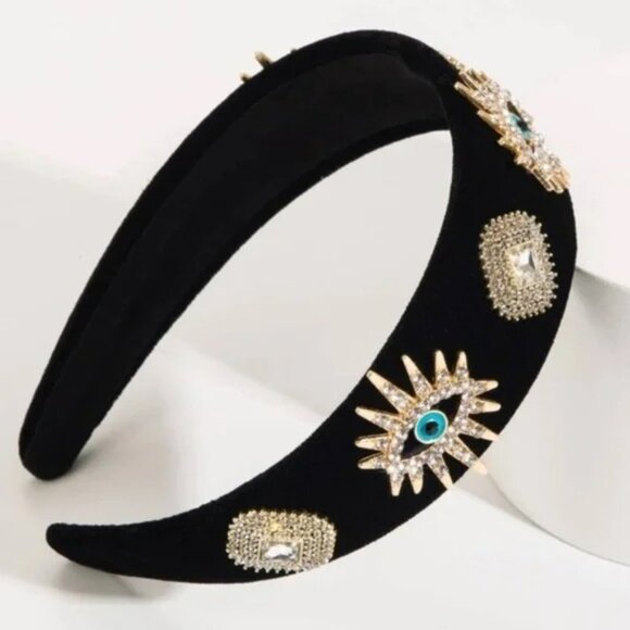 Evil Eye Rhinestone Headband